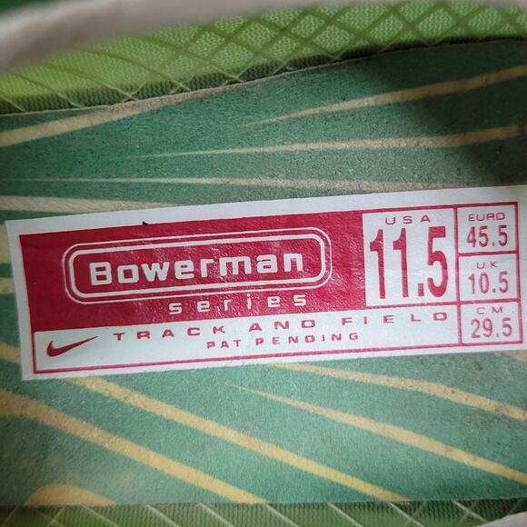 Nike Bowerman Zoom Victory Shoes Mens 11.5‎ Yellow Green Ultra Lite Track Field - Picture 3 of 14